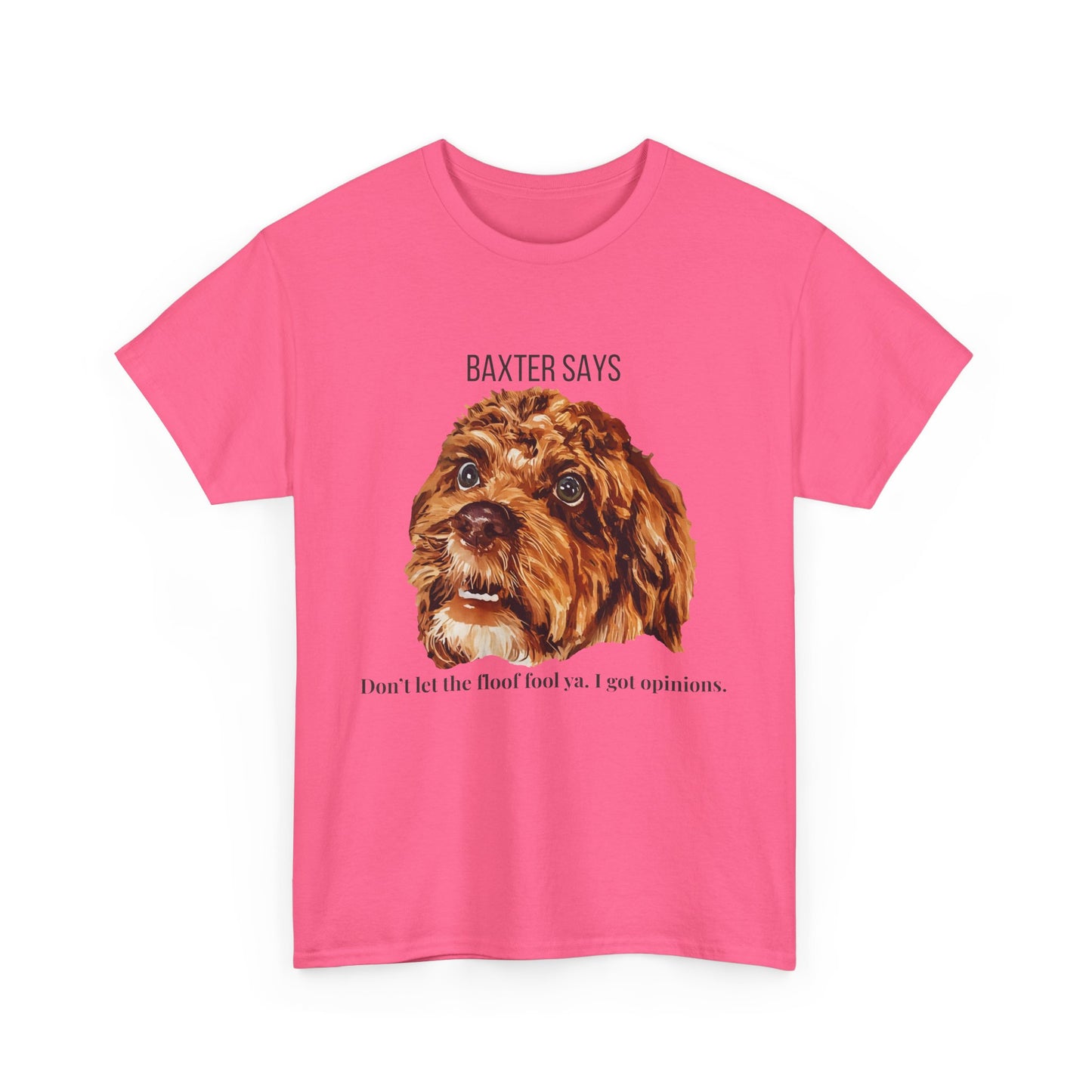 Baxter Says: Don’t Let the Floof Fool Ya – Statement Tee