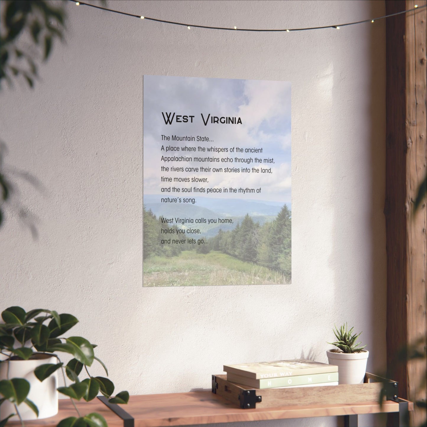Snowshoe Mountain WV Poetry Poster