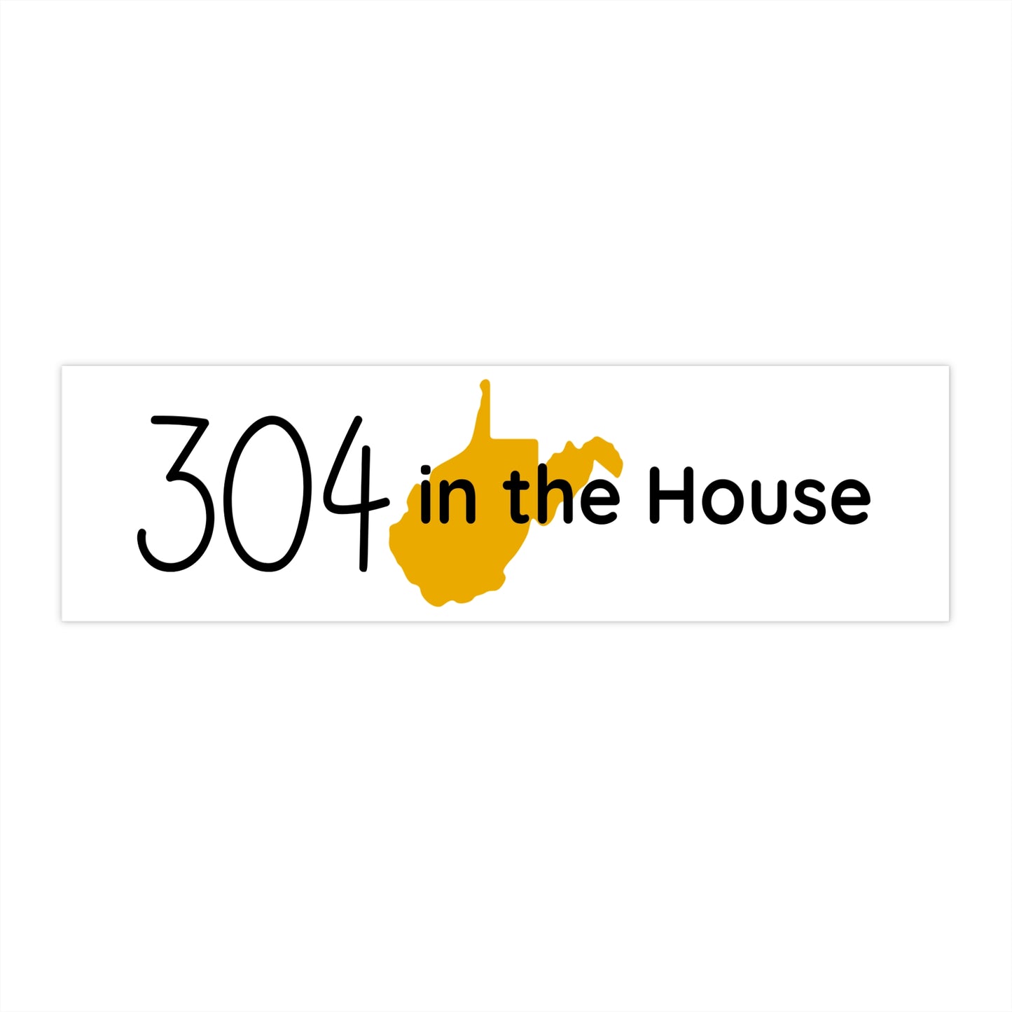 304 in the House Stickers, West Virginia Bumper Stickers, Car Decals, Travel Decor, Gift for West Virginians
