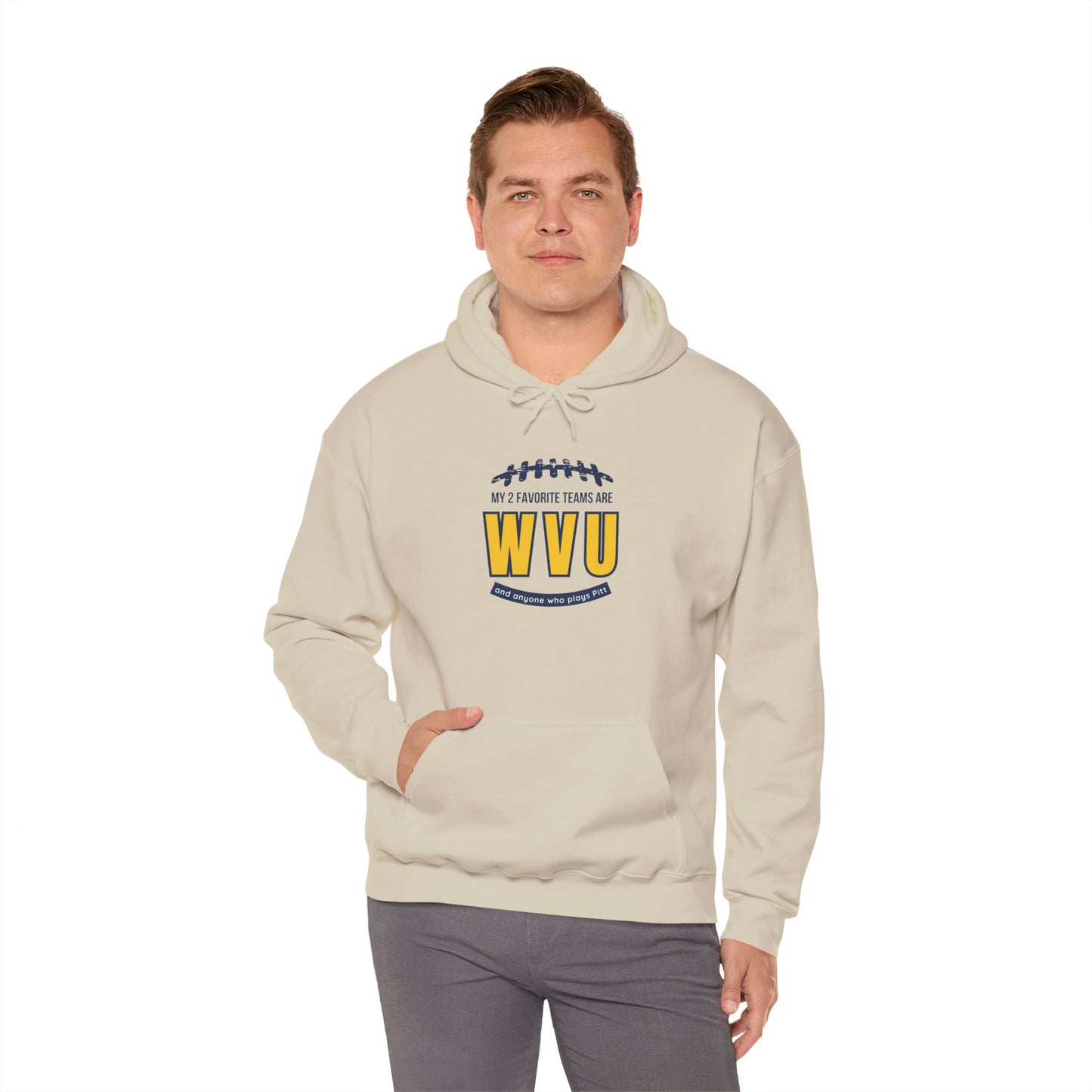 My 2 Favorite Teams WVU Unisex Heavy Blend™ Hooded Sweatshirt