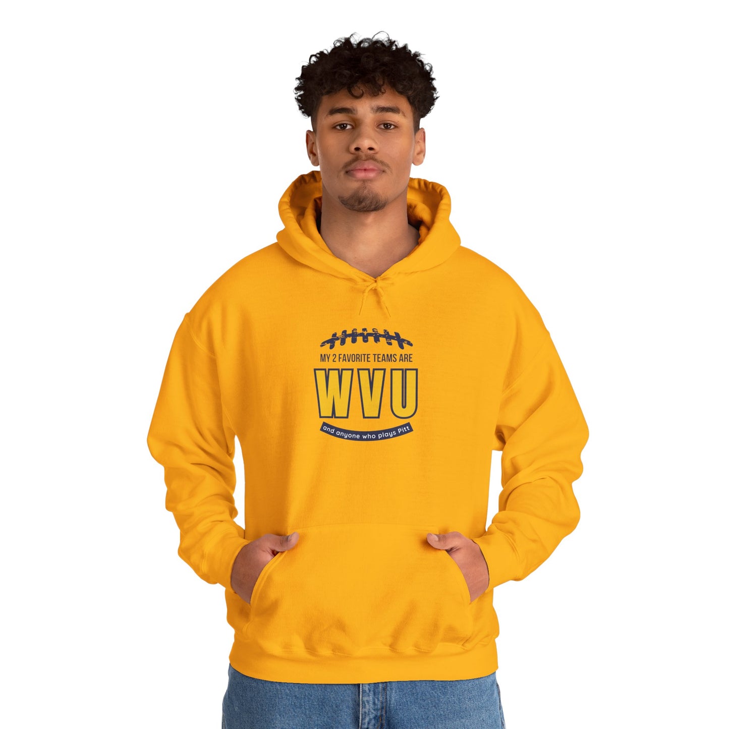 My 2 Favorite Teams WVU Unisex Heavy Blend™ Hooded Sweatshirt