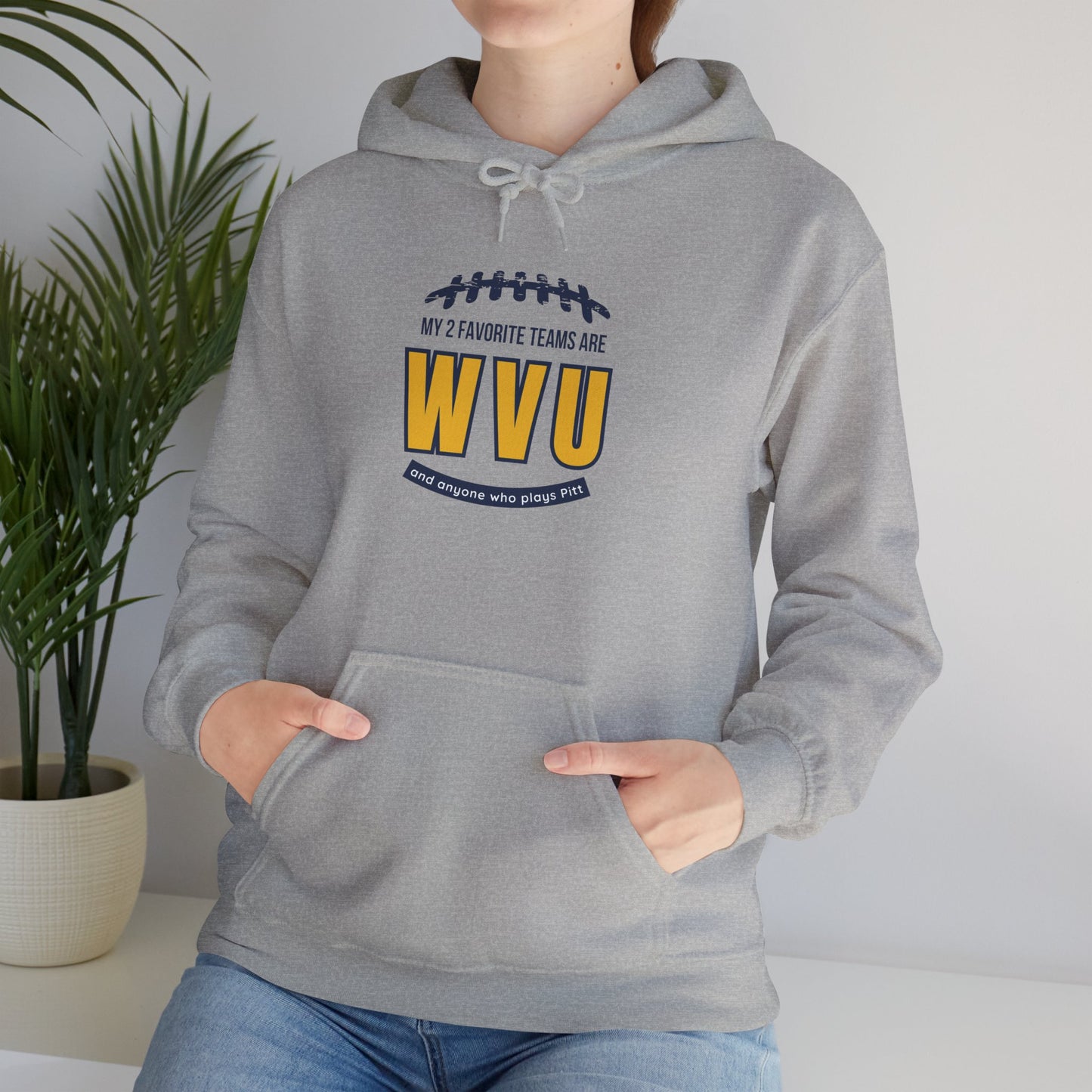 My 2 Favorite Teams WVU Unisex Heavy Blend™ Hooded Sweatshirt
