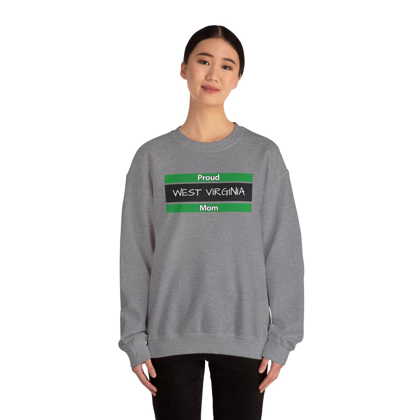 Proud West Virginia Mom Crewneck Sweatshirt