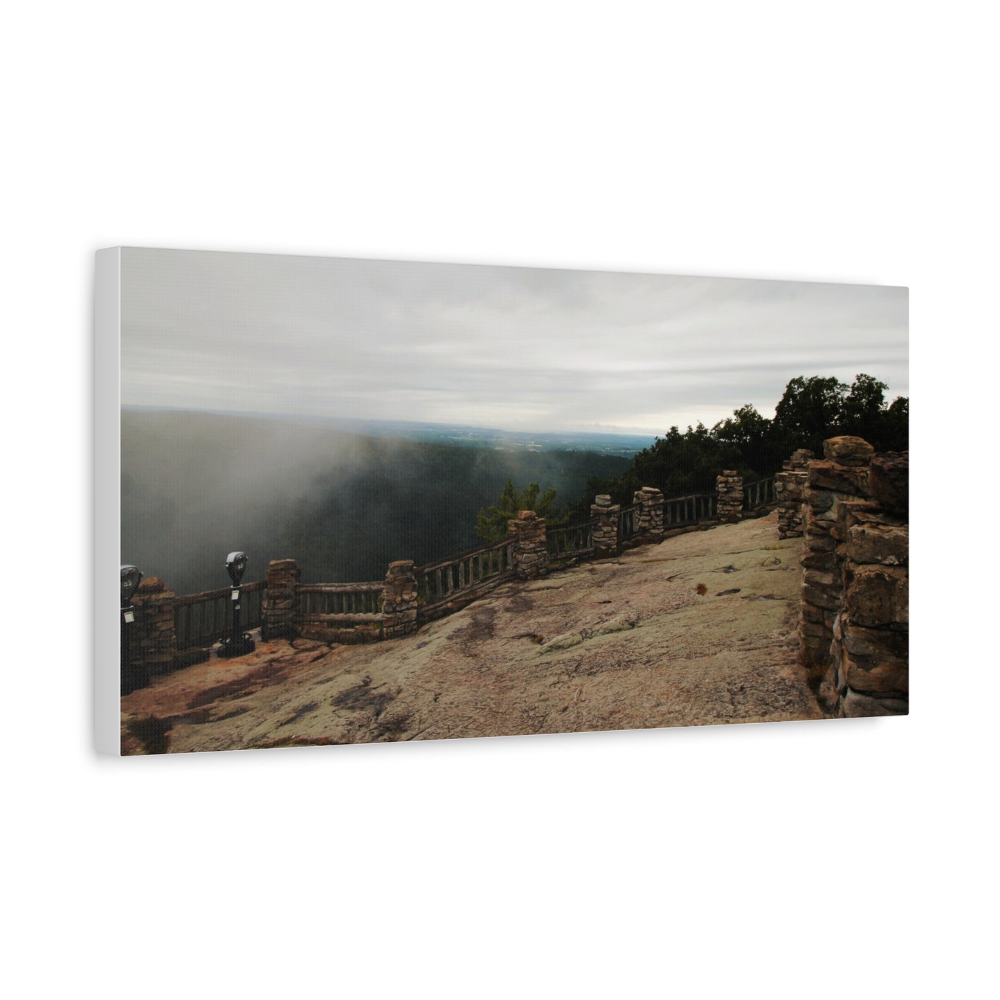 Majestic Coopers Rock in West Virginia - 20X10 Matte Canvas for Your Home Decor
