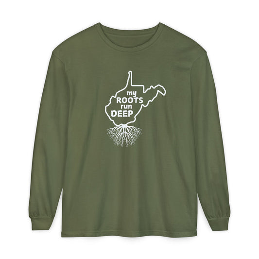 West Virginia My Roots Run Deep Long-sleeved T-shirt