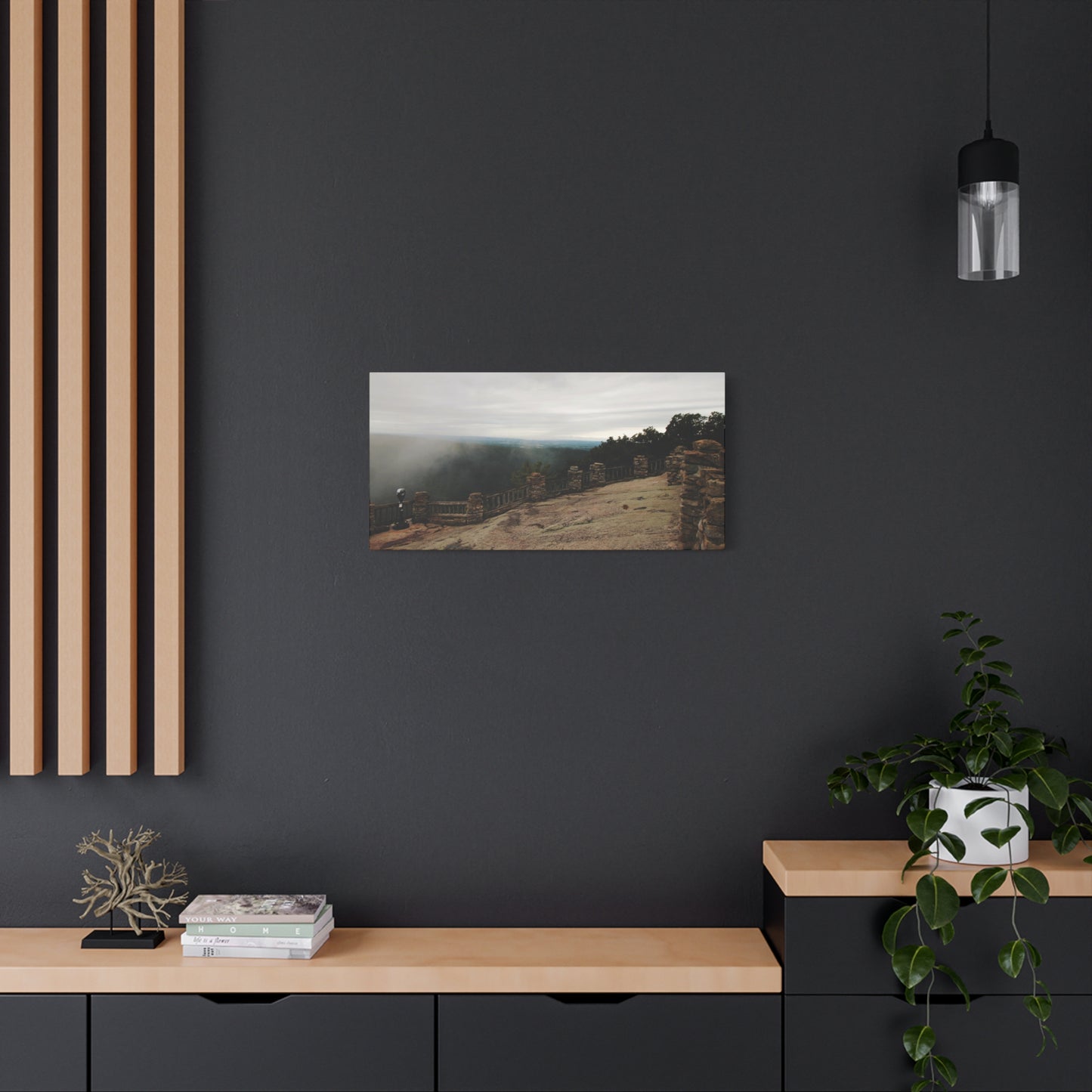 Majestic Coopers Rock in West Virginia - 20X10 Matte Canvas for Your Home Decor