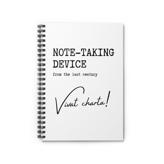 Long Live Paper! Spiral Notebook