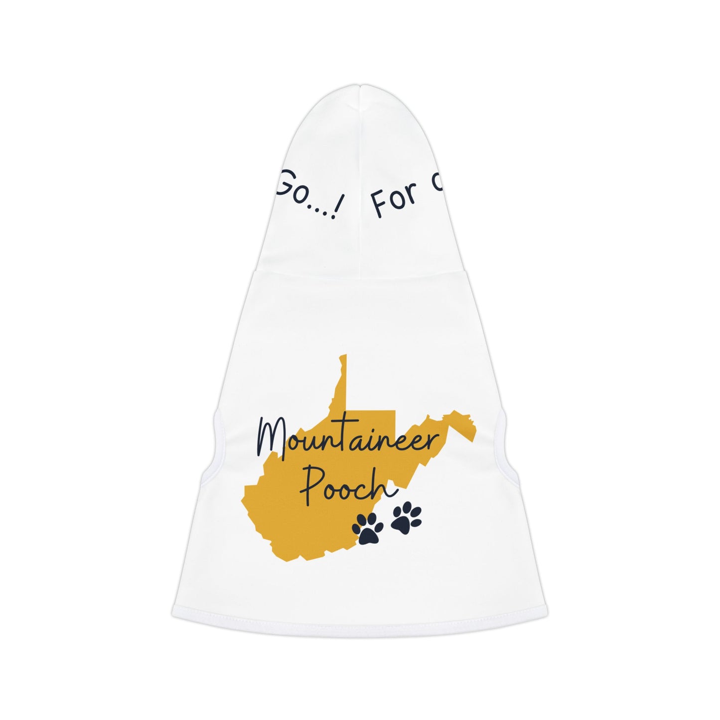 West Virginia Pet Hoodie