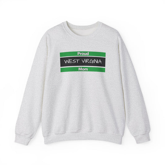 Proud West Virginia Mom Crewneck Sweatshirt