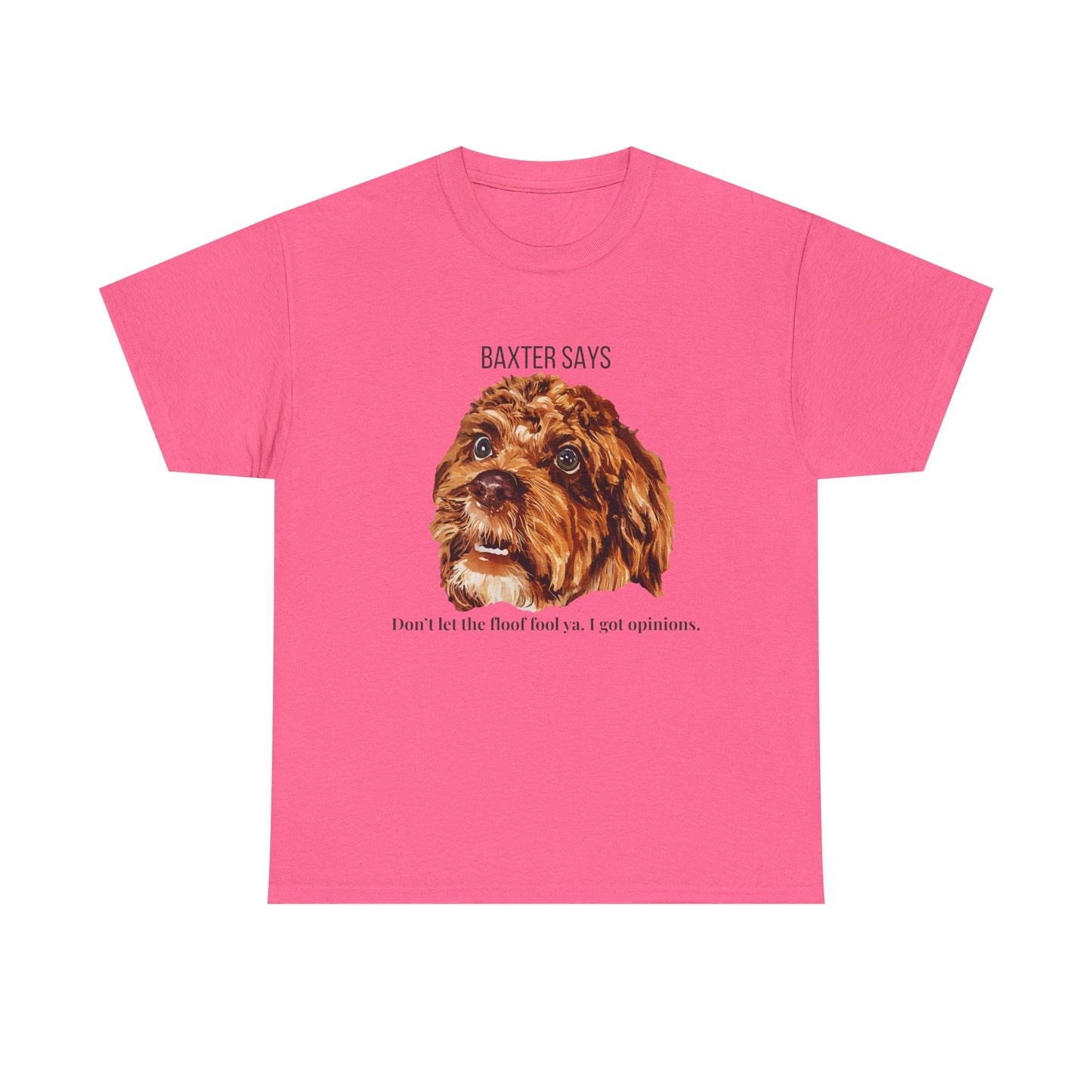 Baxter Says: Don’t Let the Floof Fool Ya – Statement Tee
