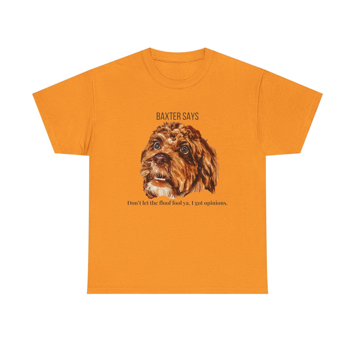 Baxter Says: Don’t Let the Floof Fool Ya – Statement Tee