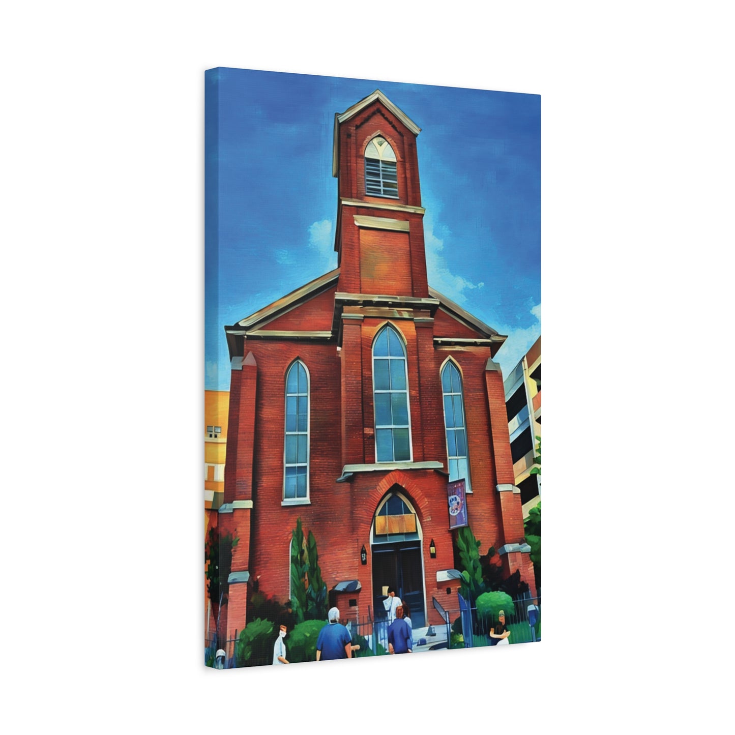 Wheeling WV Wall Art – Towngate Theatre | Digitized Painting from Original Photo