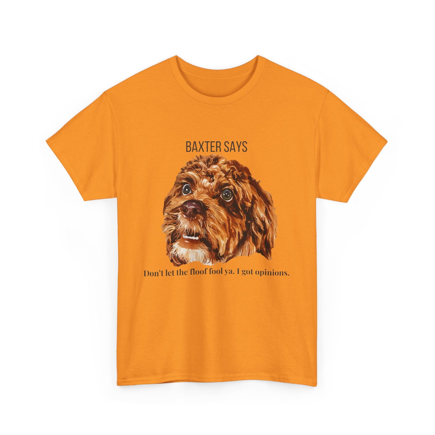 Baxter Says: Don’t Let the Floof Fool Ya – Statement Tee