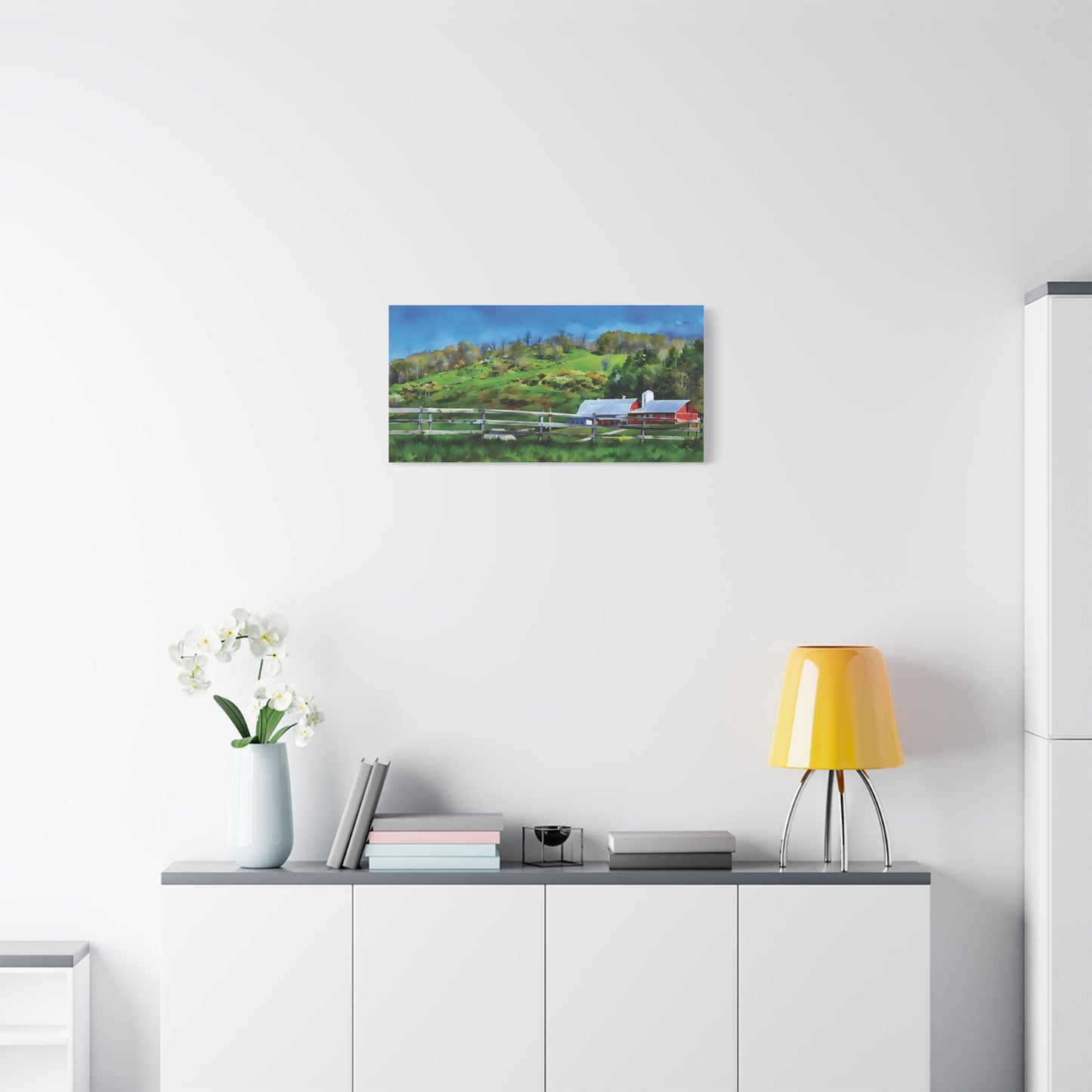 Pocahontas County Farm Scene – Digitized Photo on Canvas