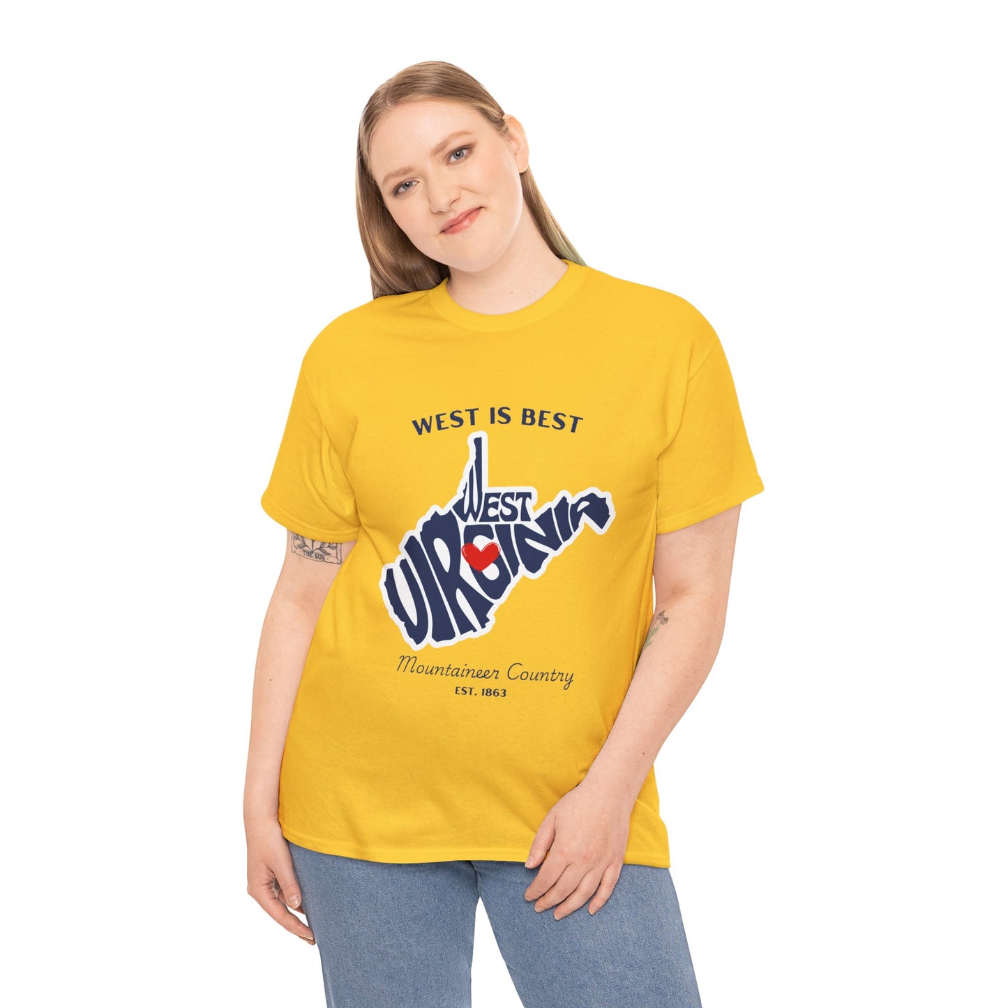 West Virginia Heavy Cotton Tee