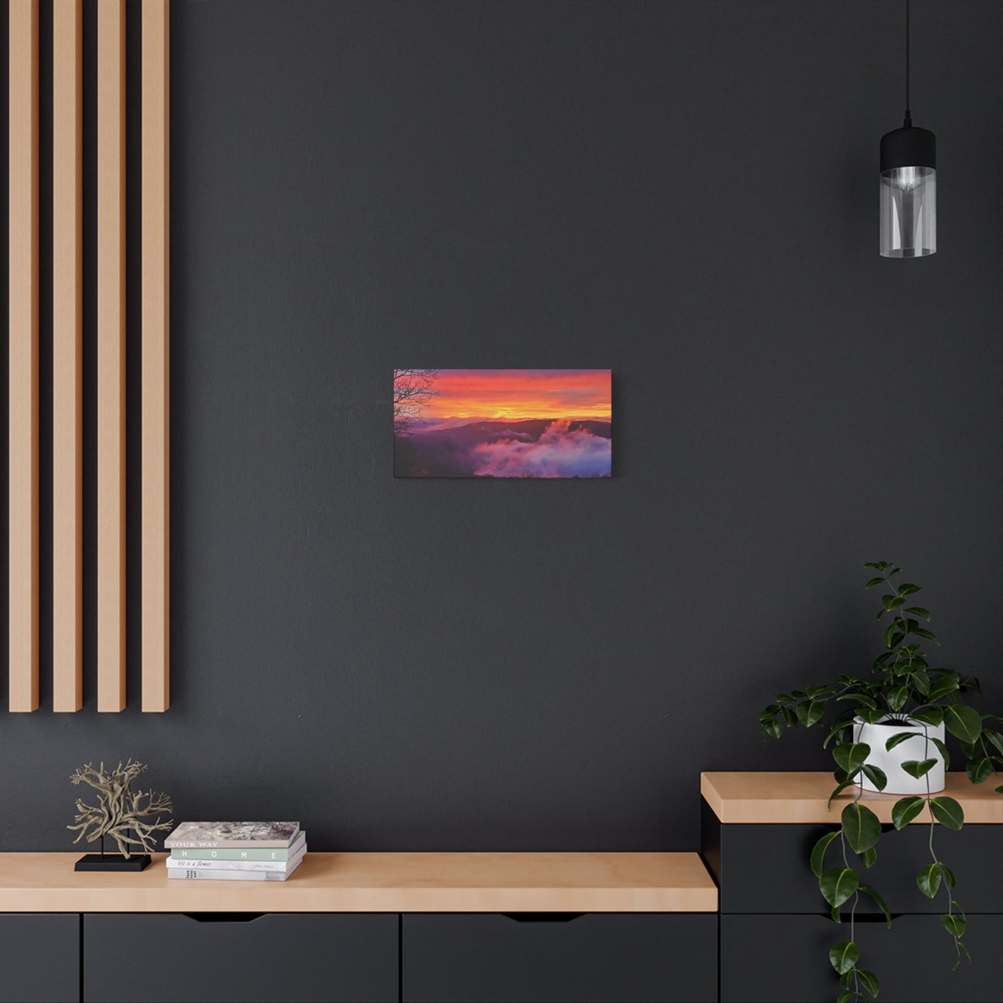 Pipestem, West Virginia Sunset Canvas Wall Art
