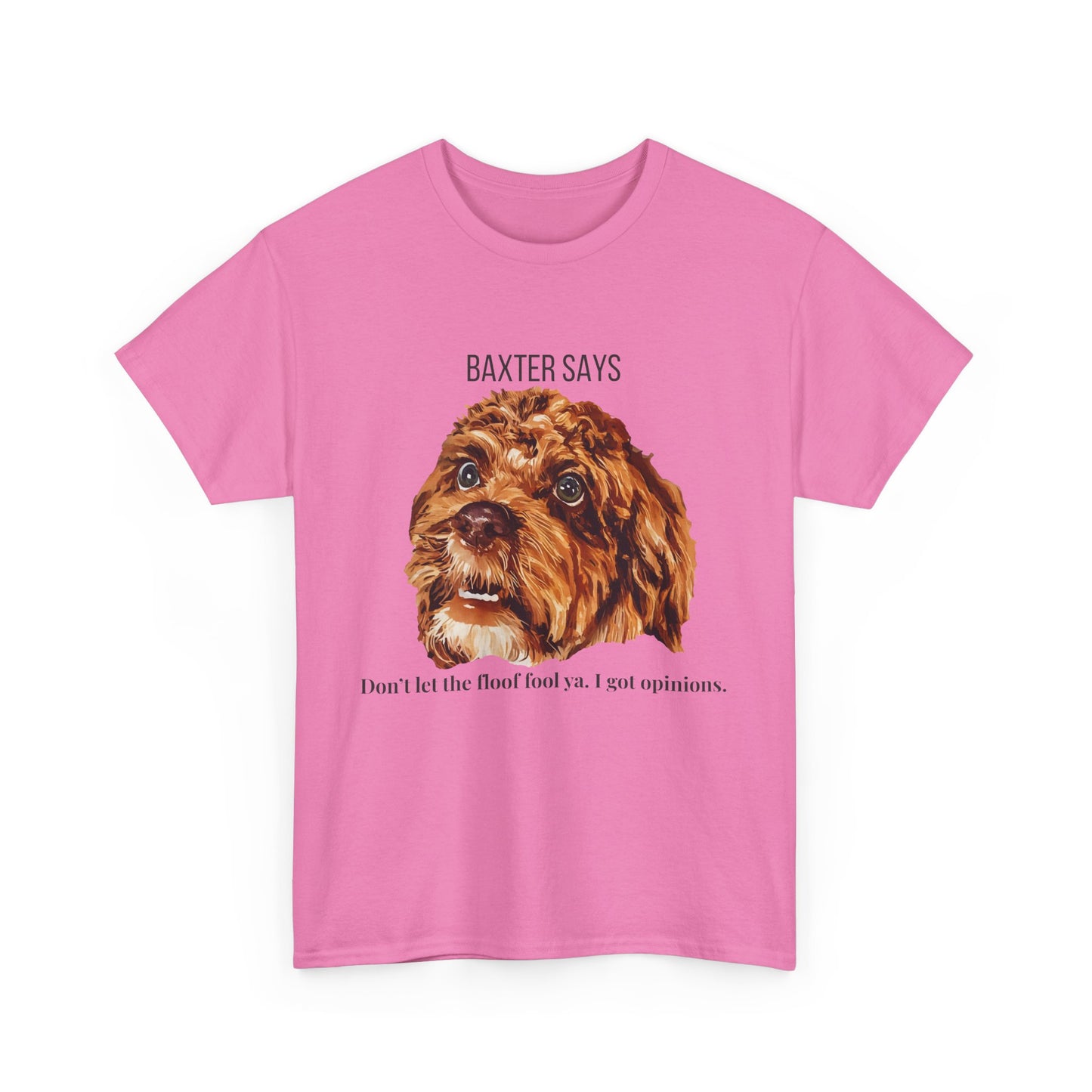 Baxter Says: Don’t Let the Floof Fool Ya – Statement Tee