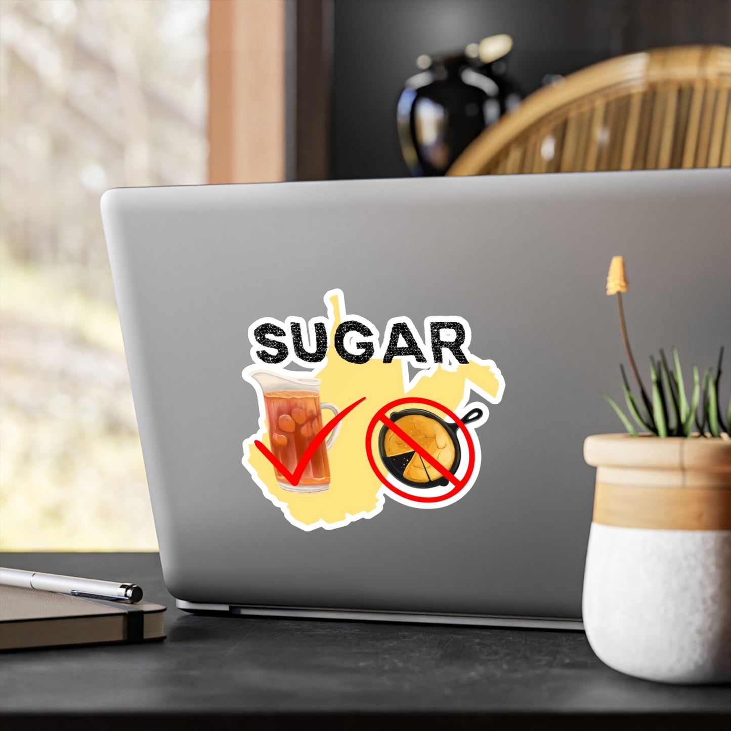 No Sugar in Cornbread Kiss-Cut Vinyl Decals