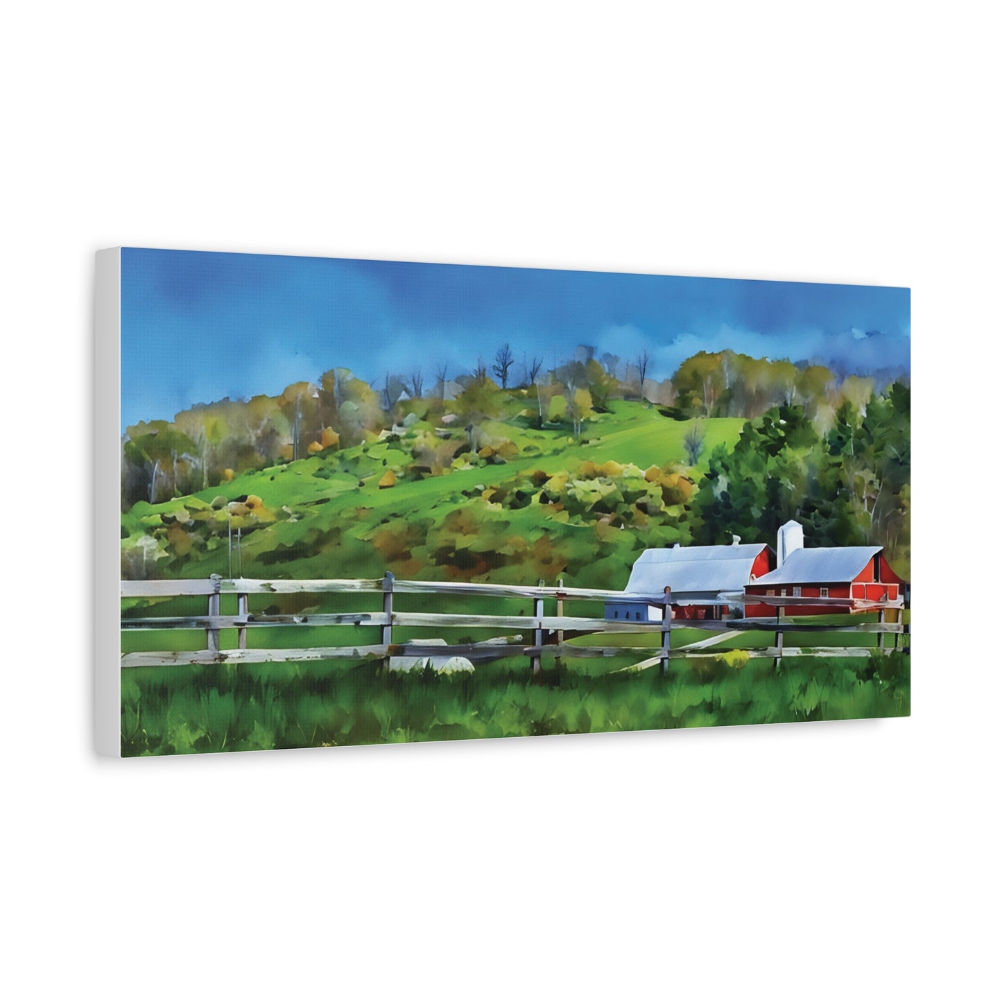 Pocahontas County Farm Scene – Digitized Photo on Canvas