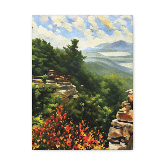 West Virginia Whispers from the Rock--Stretched Canvas Wall Art