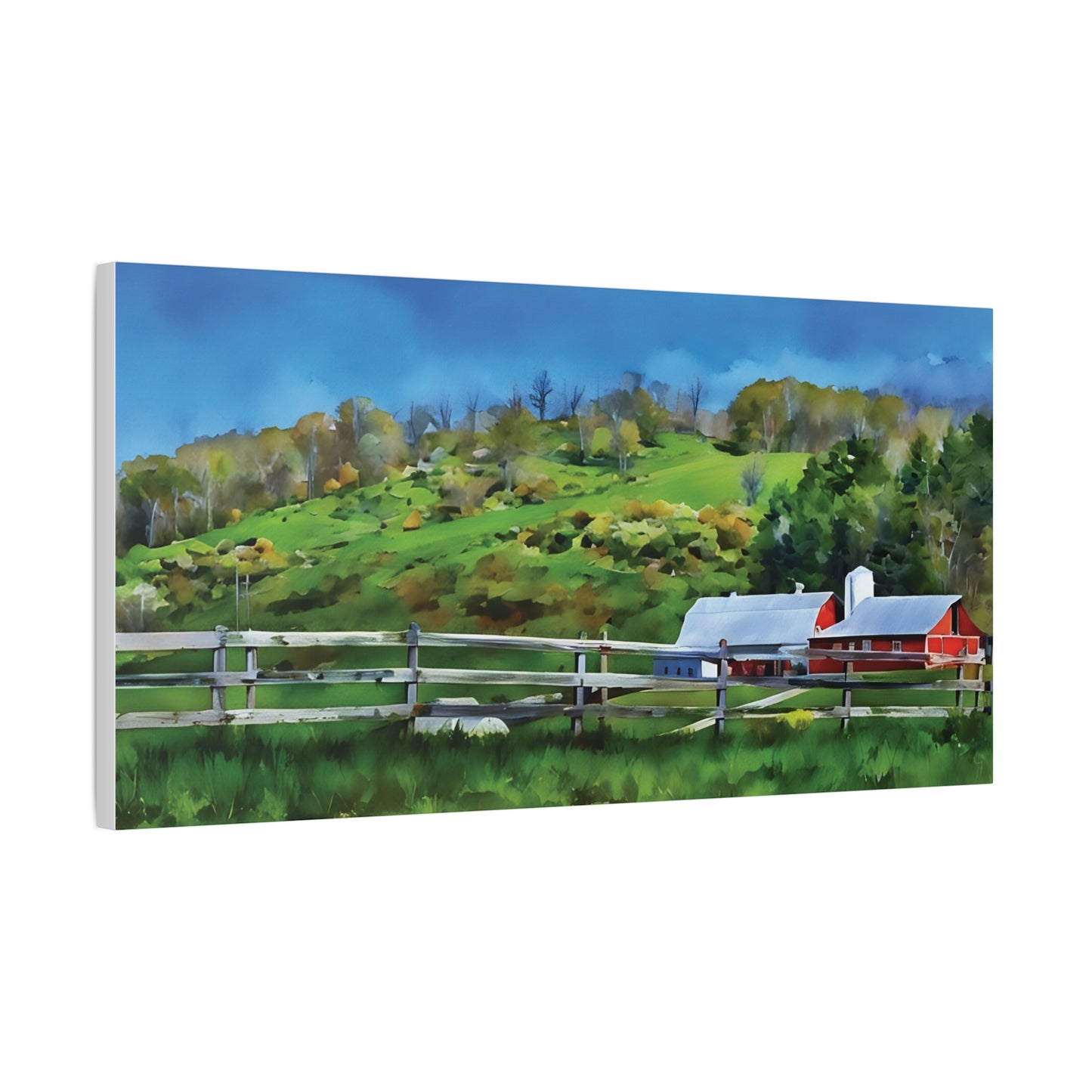 Pocahontas County Farm Scene – Digitized Photo on Canvas