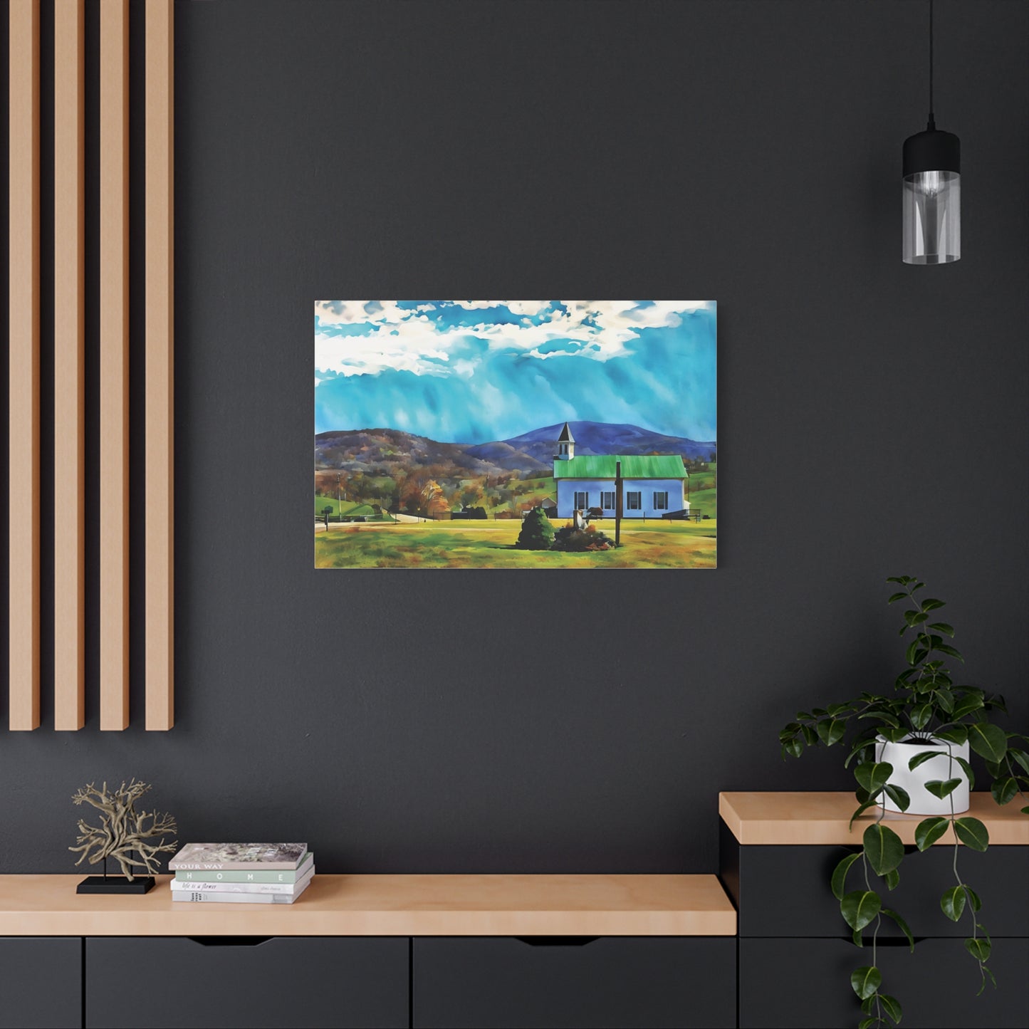 Edray Church, Est. 1883 – Appalachian Landmark on Canvas