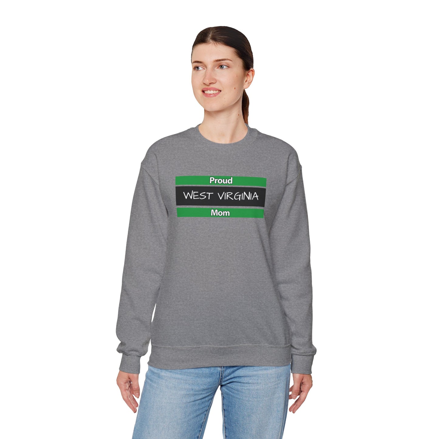Proud West Virginia Mom Crewneck Sweatshirt