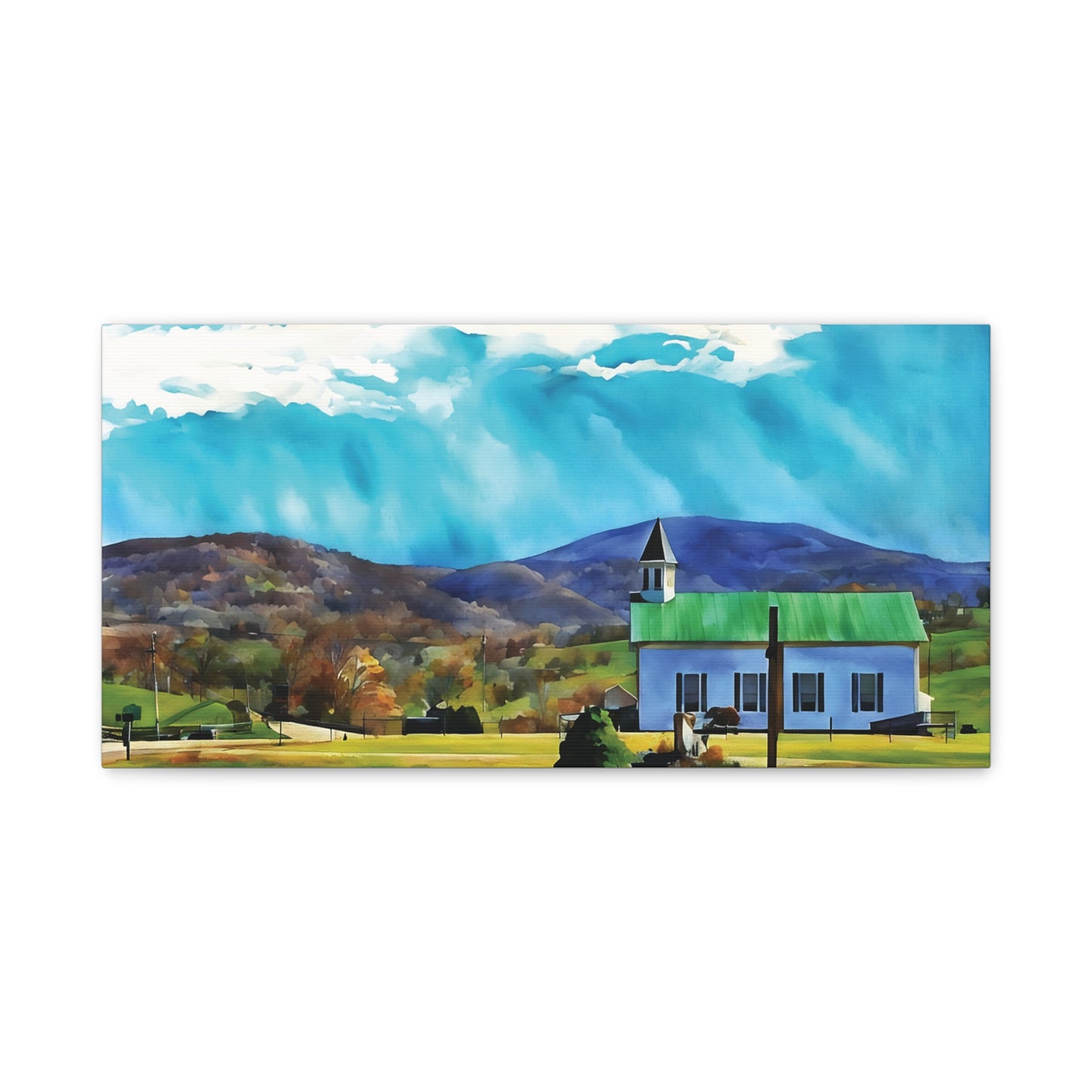 Edray Church, Est. 1883 – Appalachian Landmark on Canvas