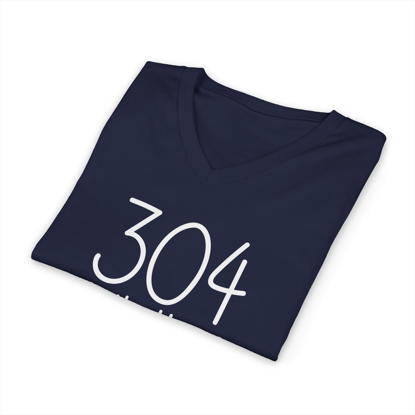 304 in the House Unisex Jersey Short Sleeve V-Neck Tee