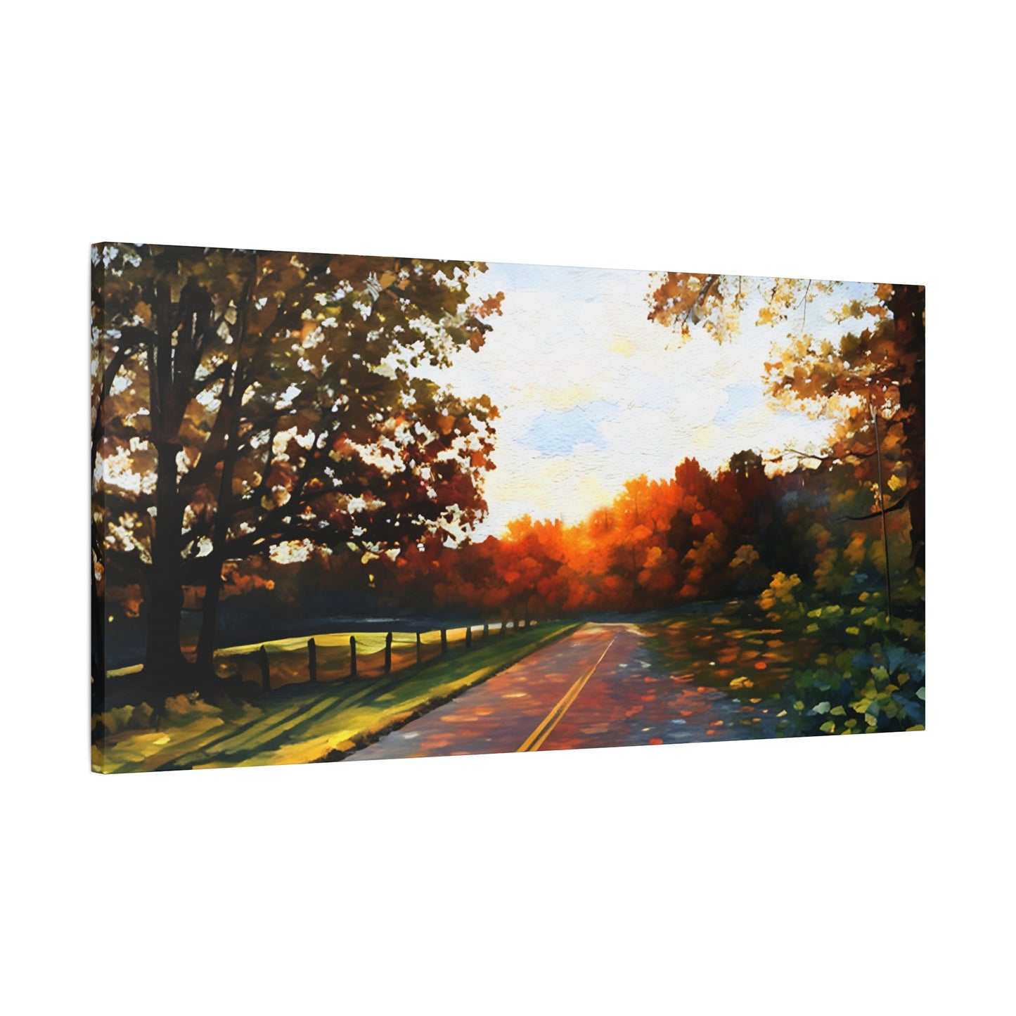 Blue Ridge Parkway Watercolor Canvas | Appalachian Wall Art from 304 in the House