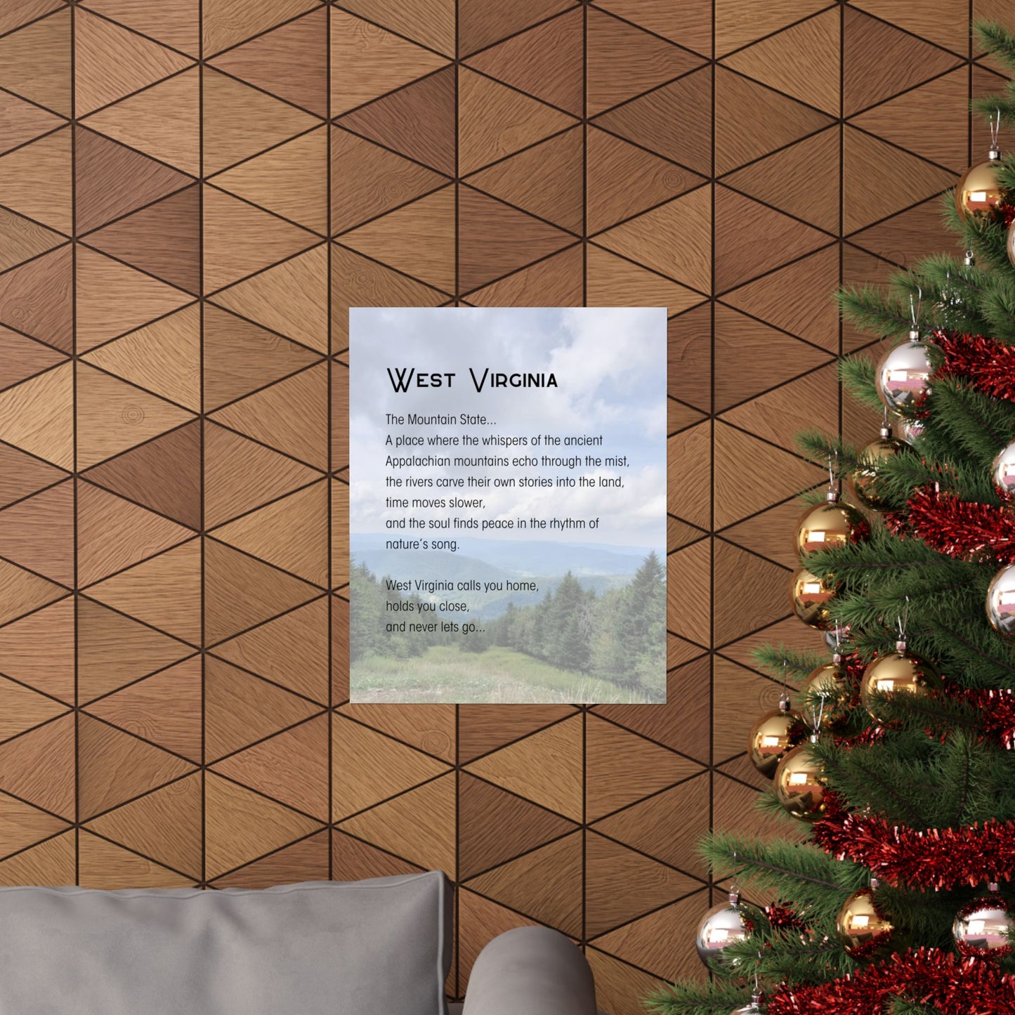 Snowshoe Mountain WV Poetry Poster