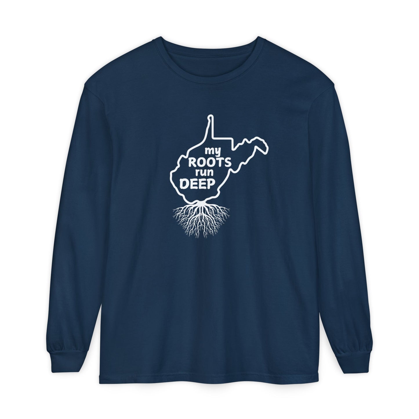 West Virginia My Roots Run Deep Long-sleeved T-shirt