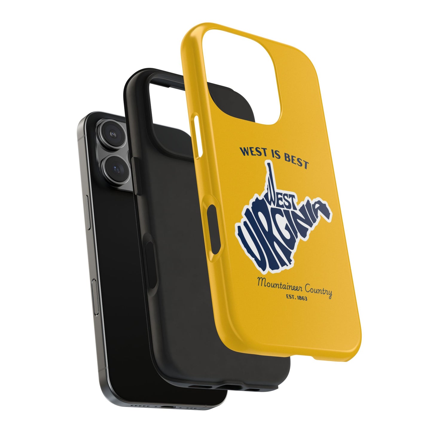 West Is Best Phone Case – Mountaineer Country WV Design
