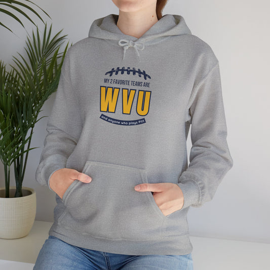 My 2 Favorite Teams WVU Unisex Heavy Blend™ Hooded Sweatshirt
