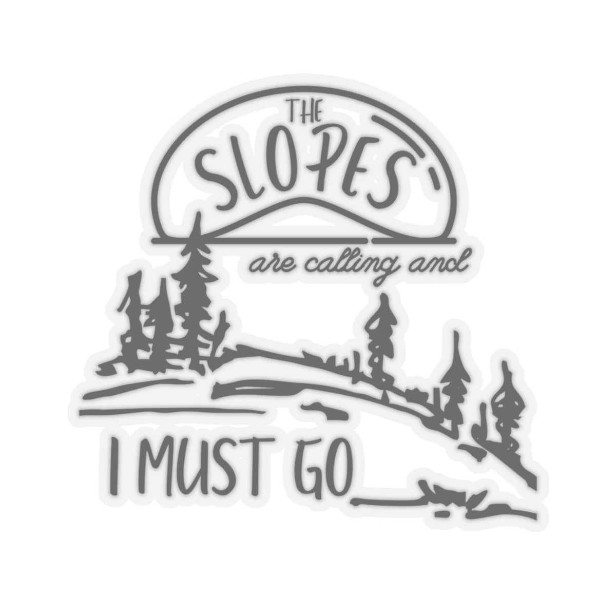 Ski Lovers Kiss-Cut Stickers