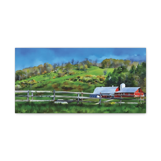 Pocahontas County Farm Scene – Digitized Photo on Canvas