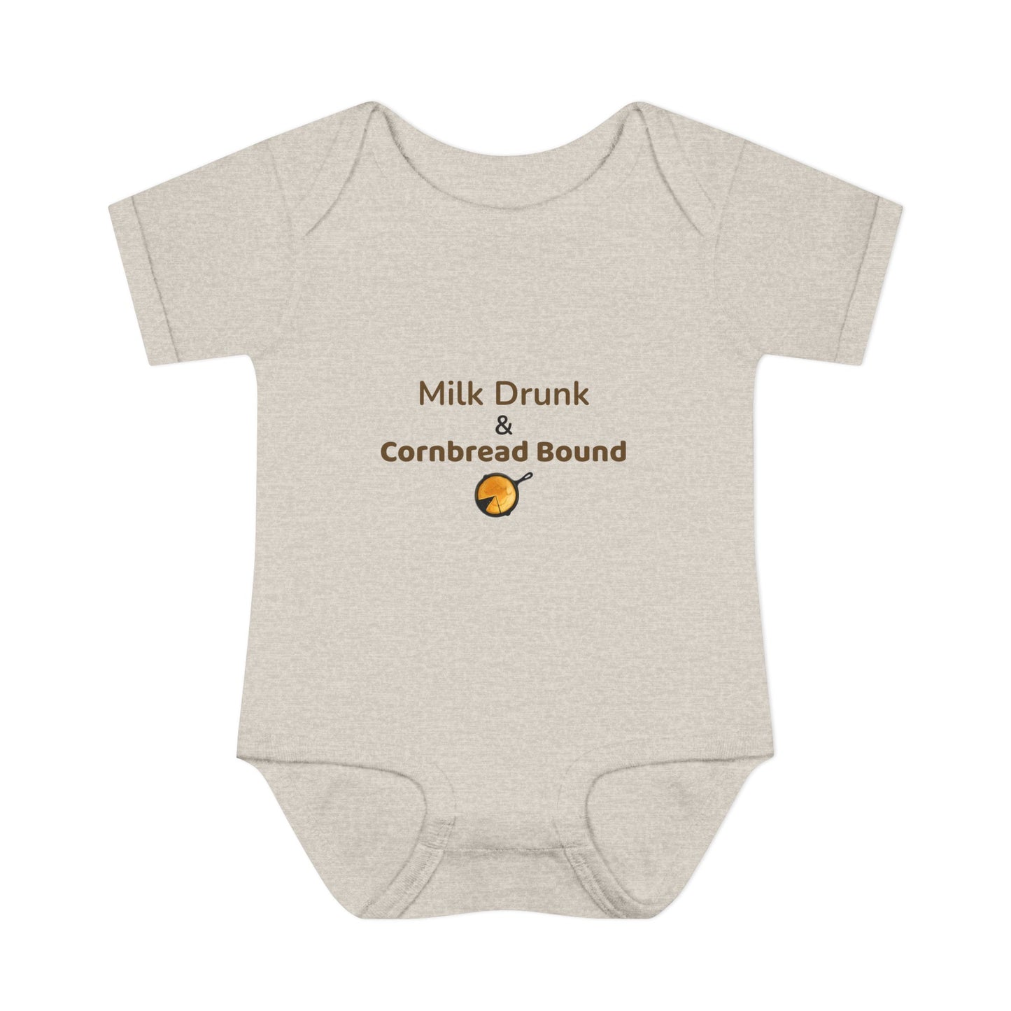 Milk Drunk & Cornbread Bound Baby Onesie – Funny Appalachian Baby Gift  👉 Hits: