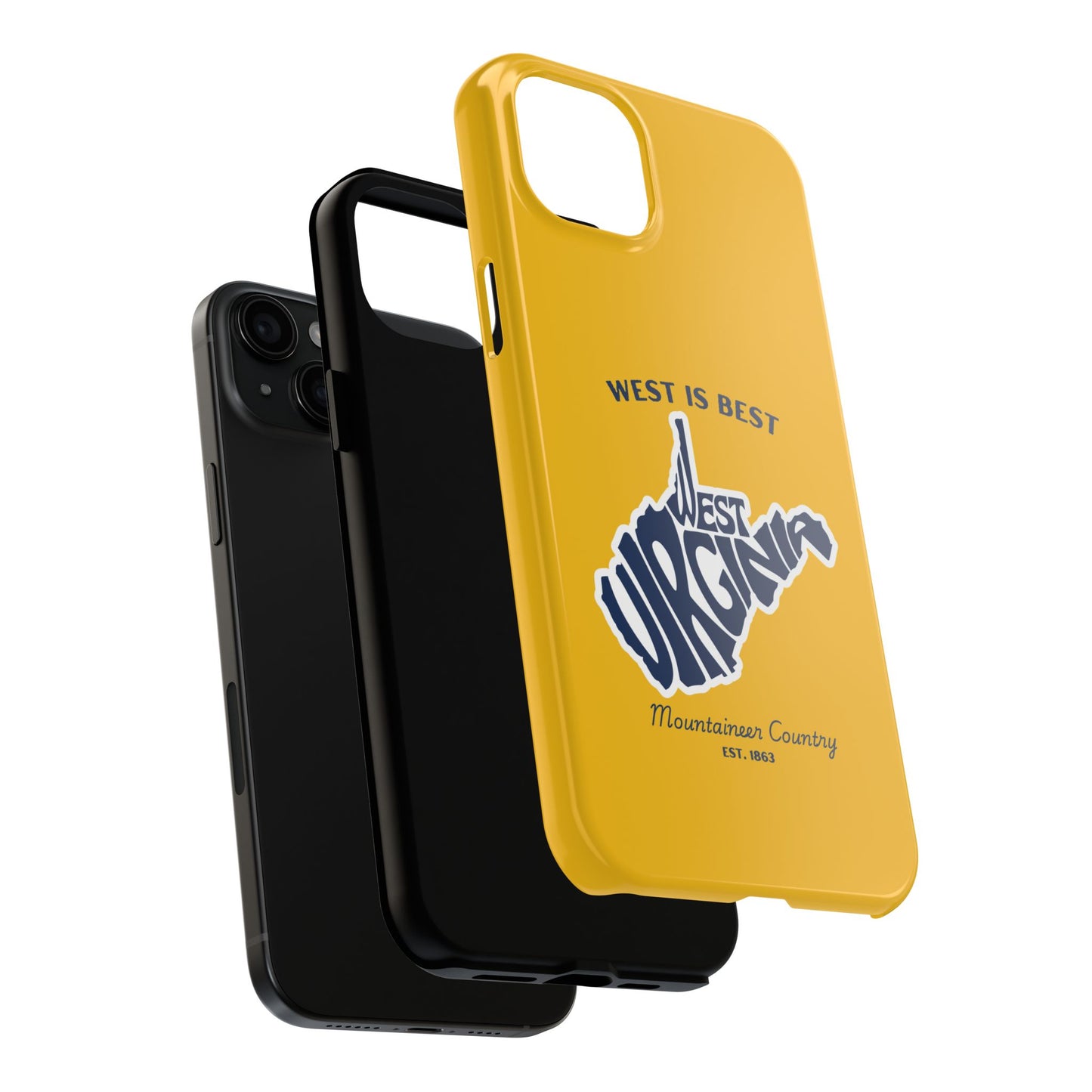 West Is Best Phone Case – Mountaineer Country WV Design
