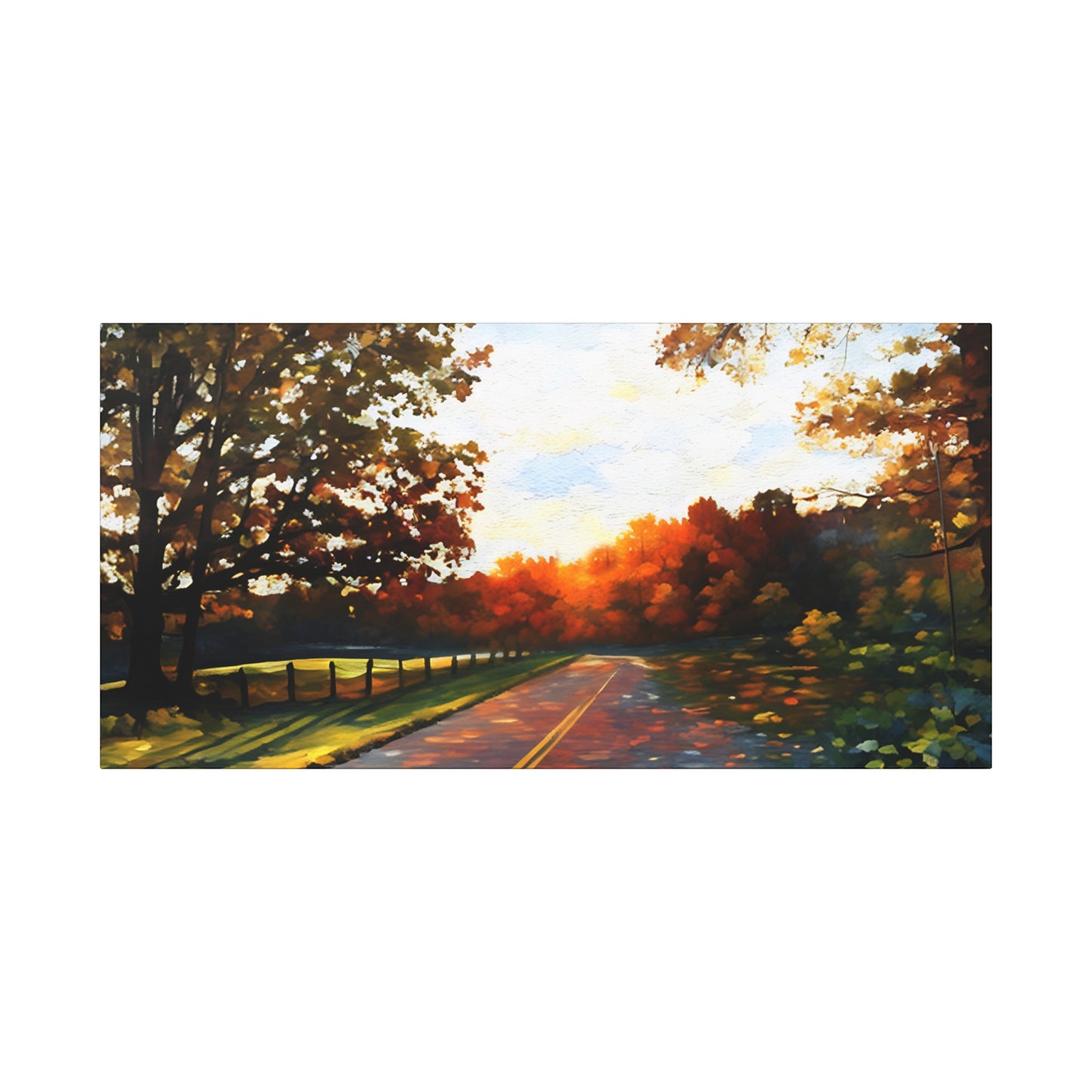 Blue Ridge Parkway Watercolor Canvas | Appalachian Wall Art from 304 in the House