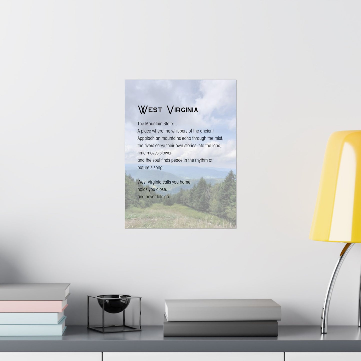 Snowshoe Mountain WV Poetry Poster
