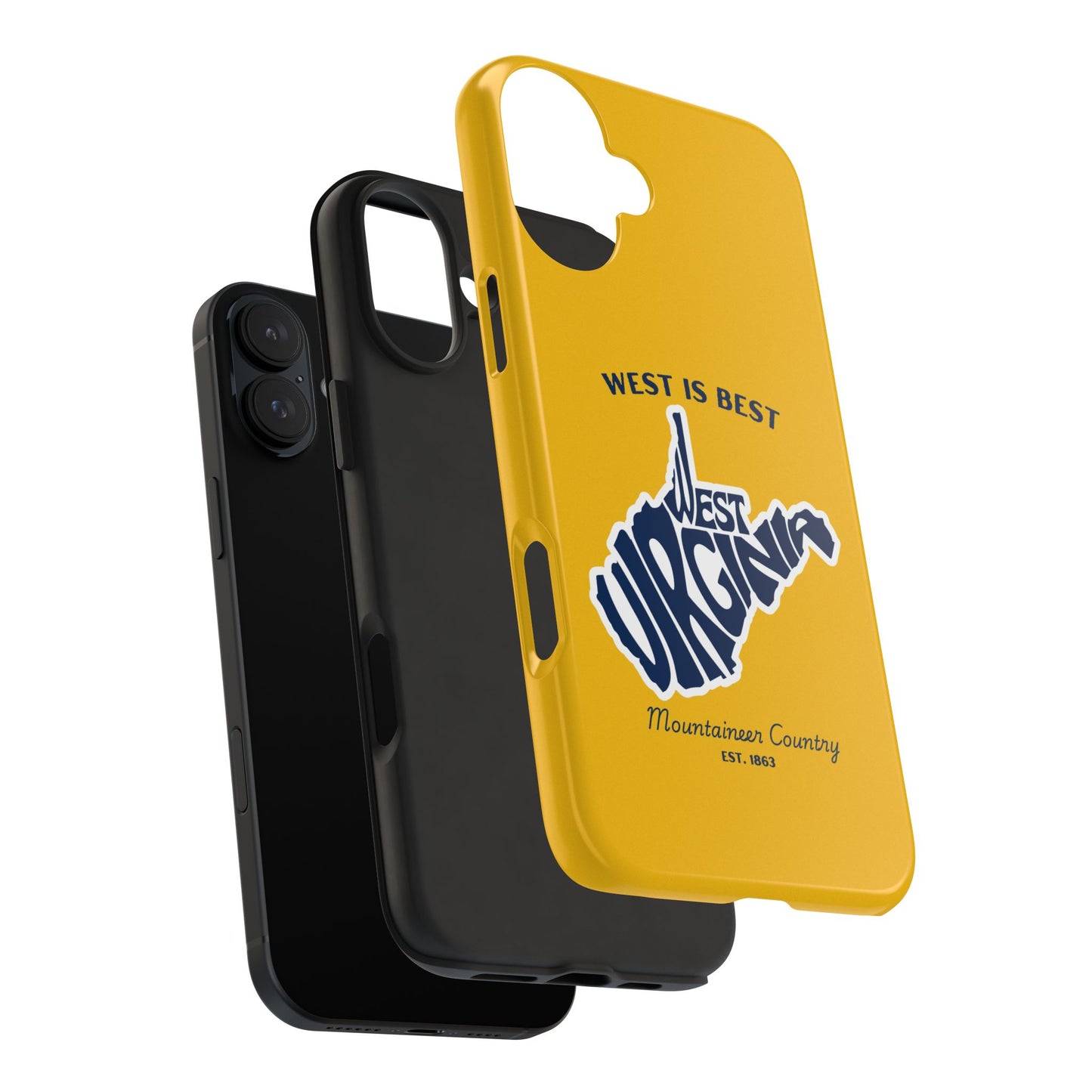 West Is Best Phone Case – Mountaineer Country WV Design