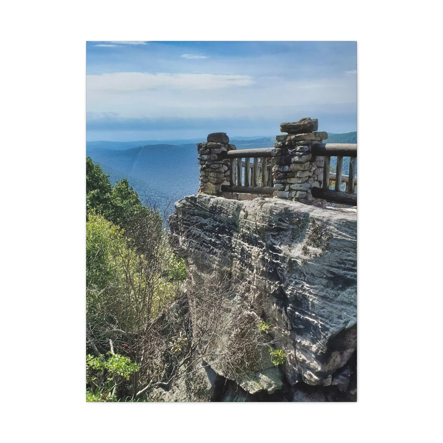 Coopers Rock in West Virginia Matte Canvas