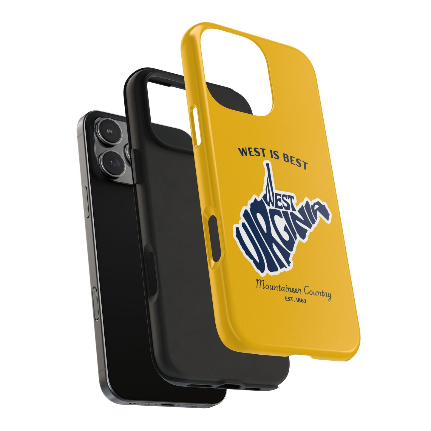 West Is Best Phone Case – Mountaineer Country WV Design