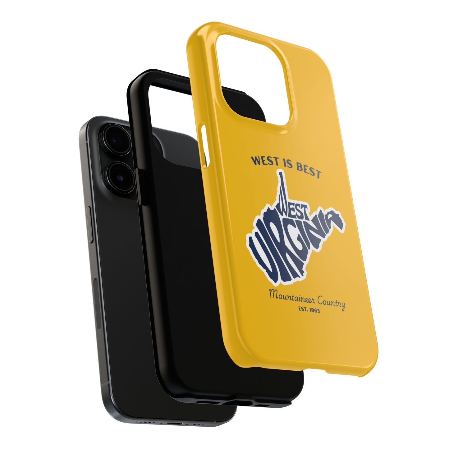 West Is Best Phone Case – Mountaineer Country WV Design