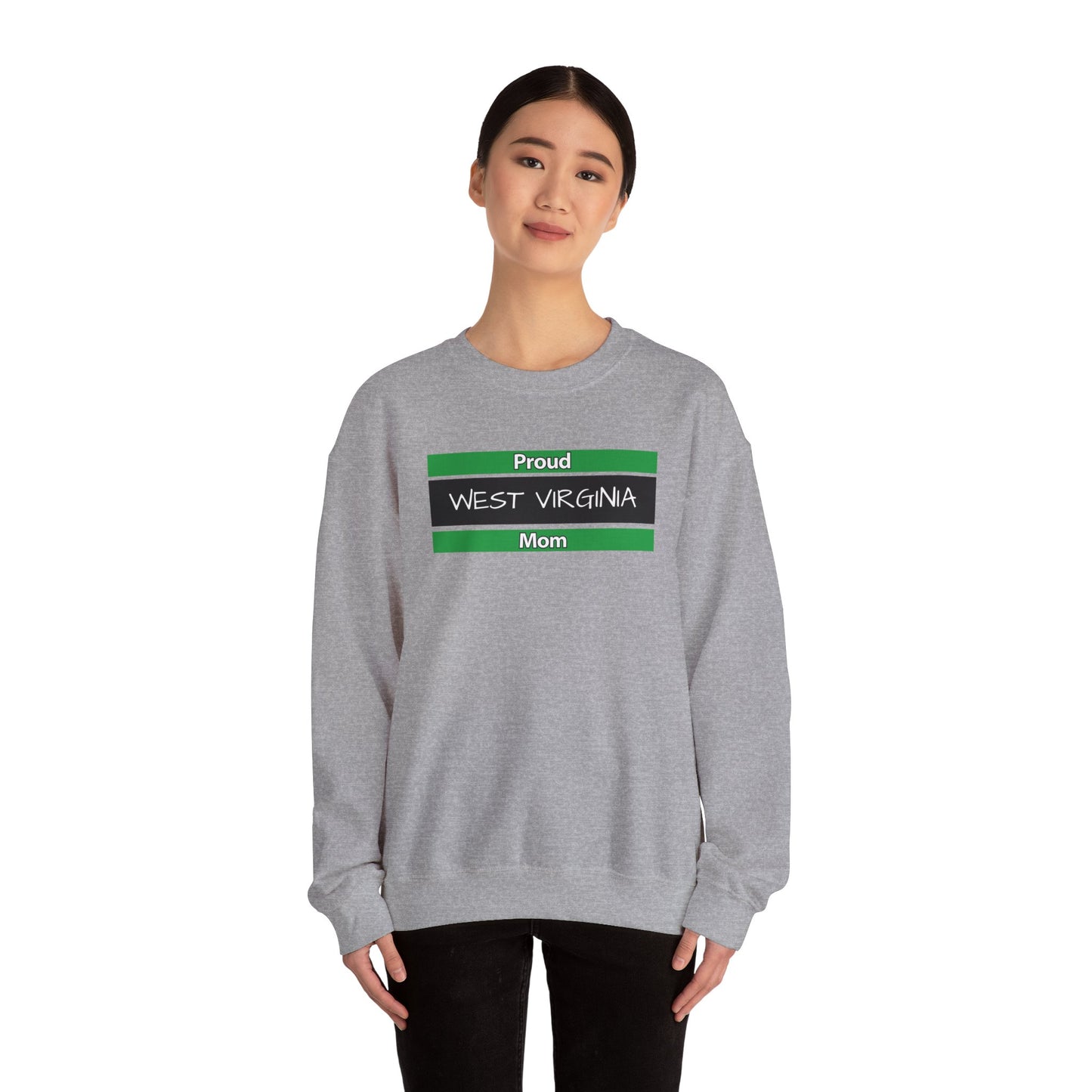 Proud West Virginia Mom Crewneck Sweatshirt