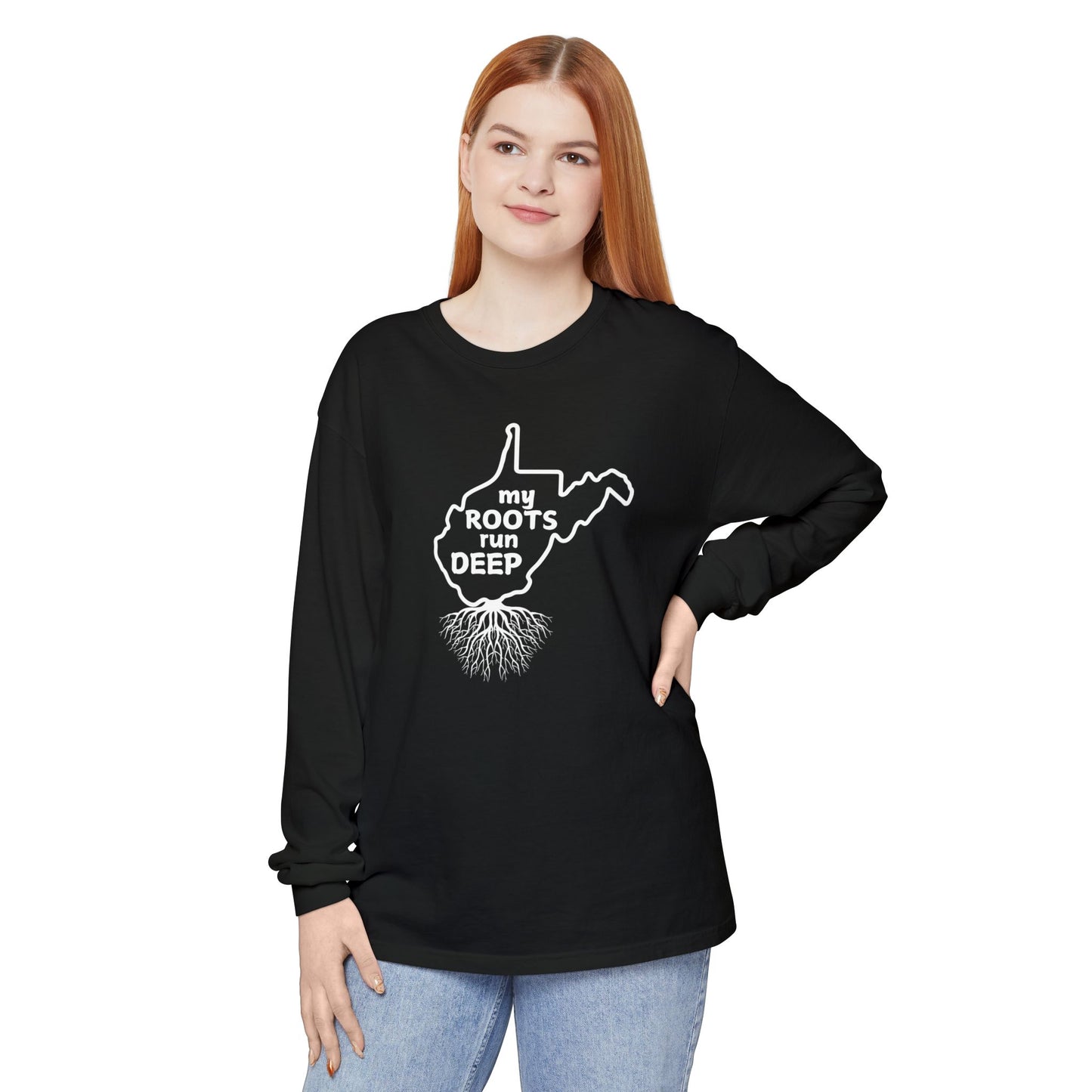 West Virginia My Roots Run Deep Long-sleeved T-shirt