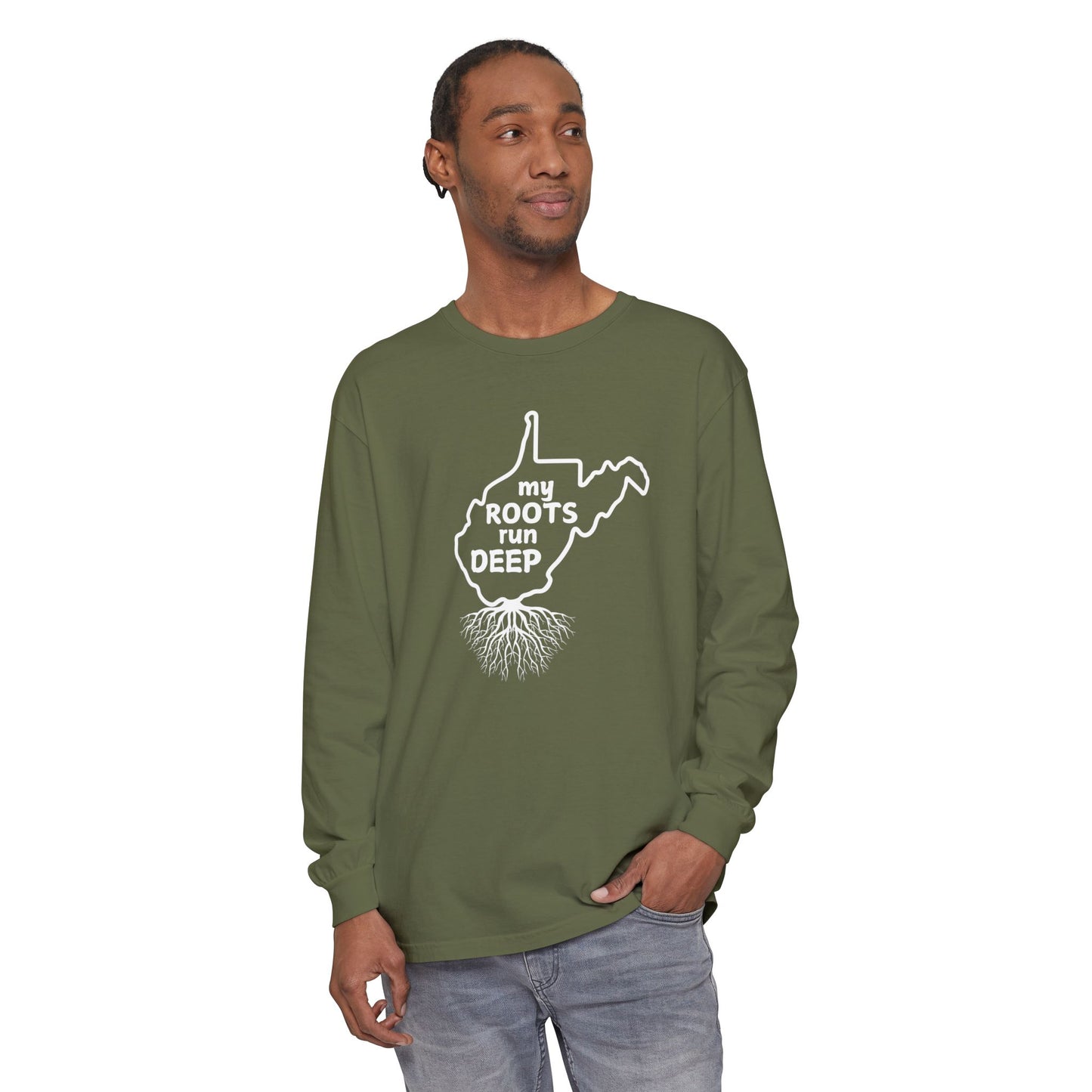 West Virginia My Roots Run Deep Long-sleeved T-shirt