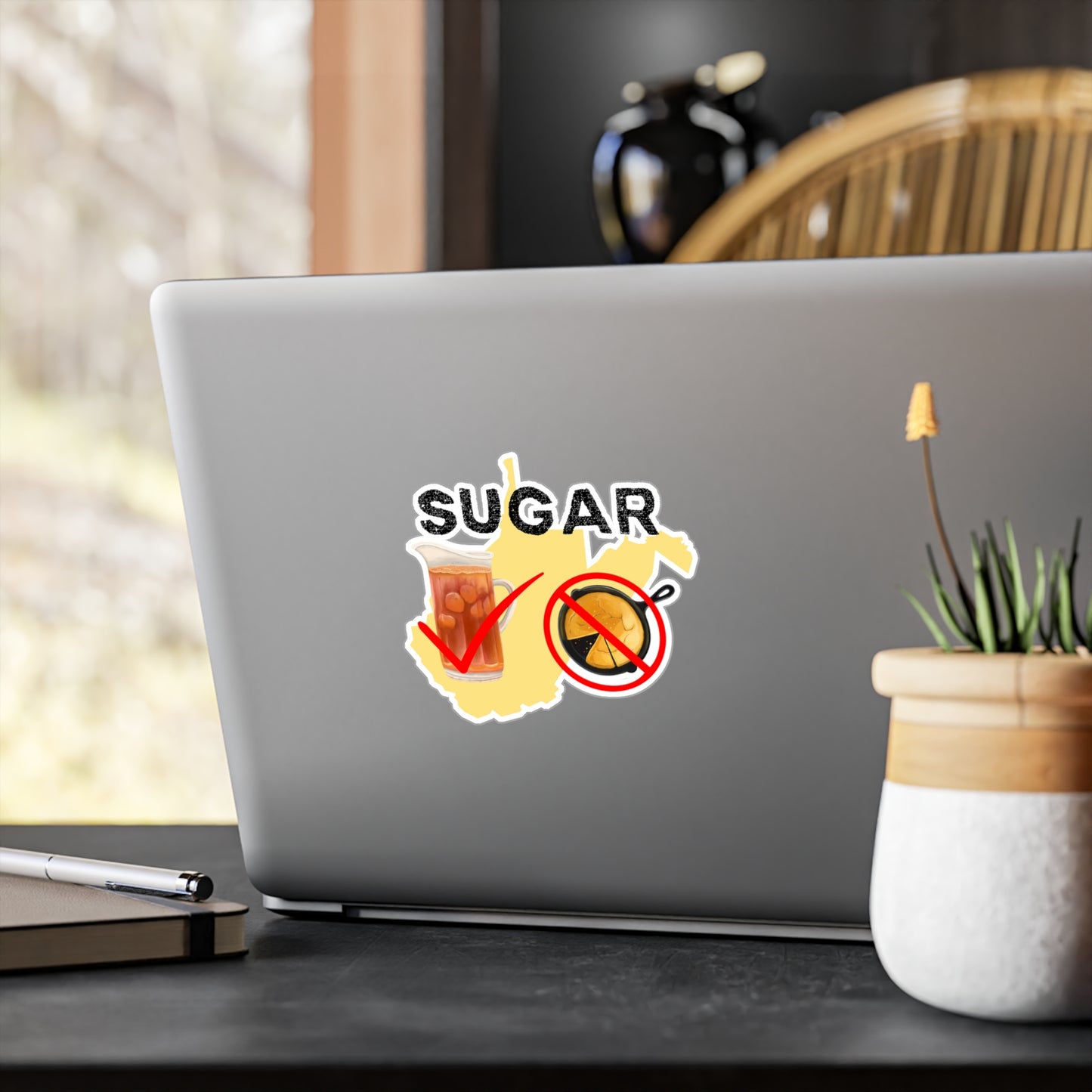 No Sugar in Cornbread Kiss-Cut Vinyl Decals