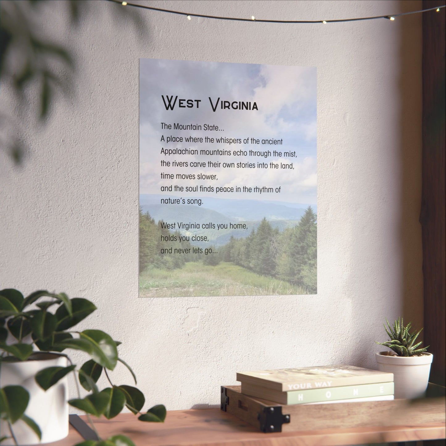 Snowshoe Mountain WV Poetry Poster