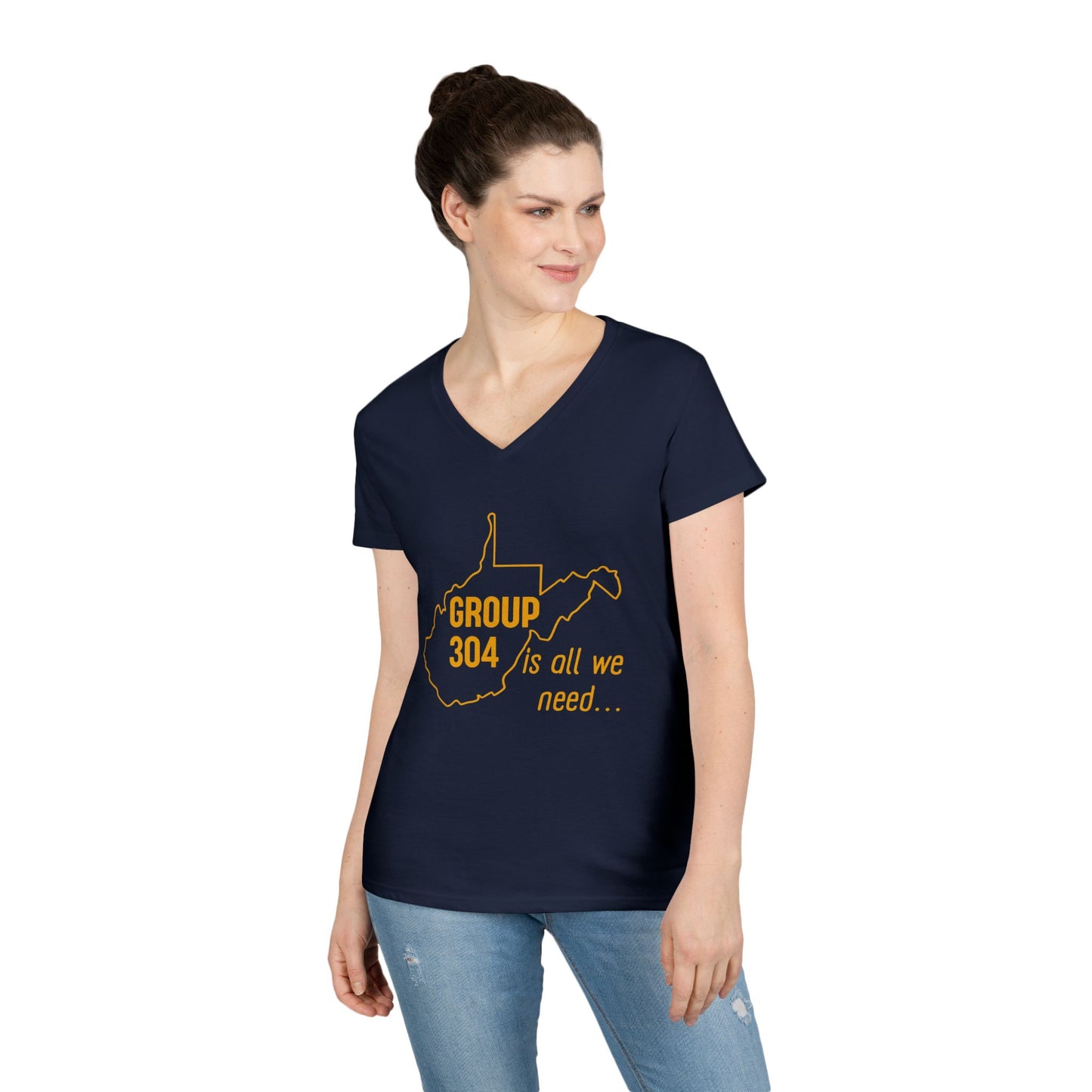 Group 304 Ladies' V-Neck T-Shirt